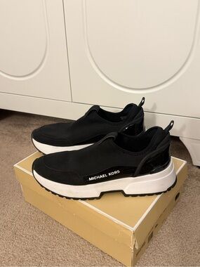 Michael Kors Black Slip-On Platform Sneakers